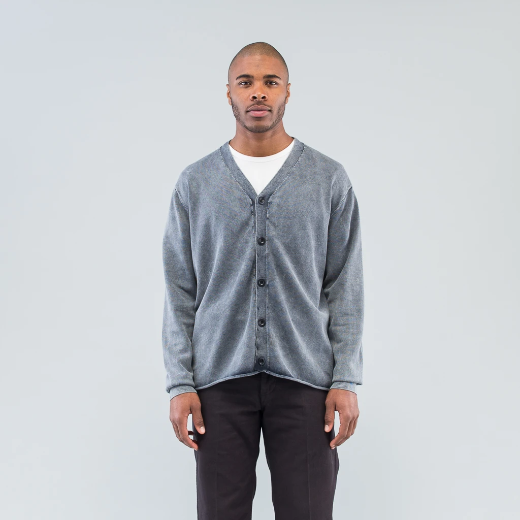 HUNTER CARDIGAN COTTON YARN VW - NAVY