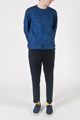 Our Legacy SP Pullover Sweat - Crinkled Blue Tech