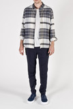Sunsea Magnet Check Long Tail Shirt